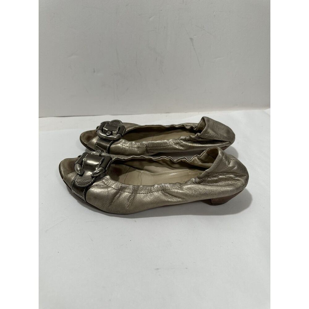 AGL Attilio Giusti‎ Leombruni Cap Toe Ballet Flats Large Buck Sz 37.5 - 7.5 US